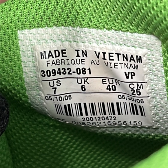 309432-081 Nike Dunk High Bling Pack 2006 VTG Black Green Purple M7 W8.5 - Picture 8 of 9